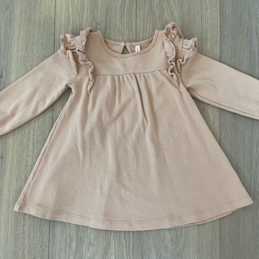 Quincy Mae Ruffled Long Sleeve Dress